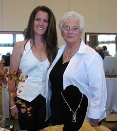 Designer Renee Dovorany and Mary Weller, 2010 People to People board member.